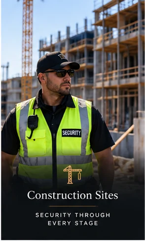 Officer at a construction site
