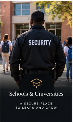 Officer at a school entrance